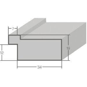 Cornice per foto MendeFrames H690 Vintage 60x90 cm cremebraun con vetro antiriflesso