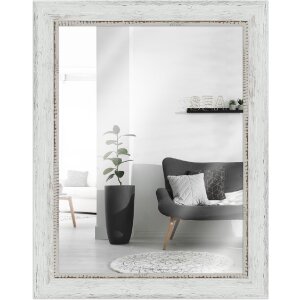 Specchio da parete MendeFrames H690 Vintage 70x90 cm bianco