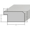 Specchio da parete MendeFrames H670 Industrial taupe 29,7x42 cm