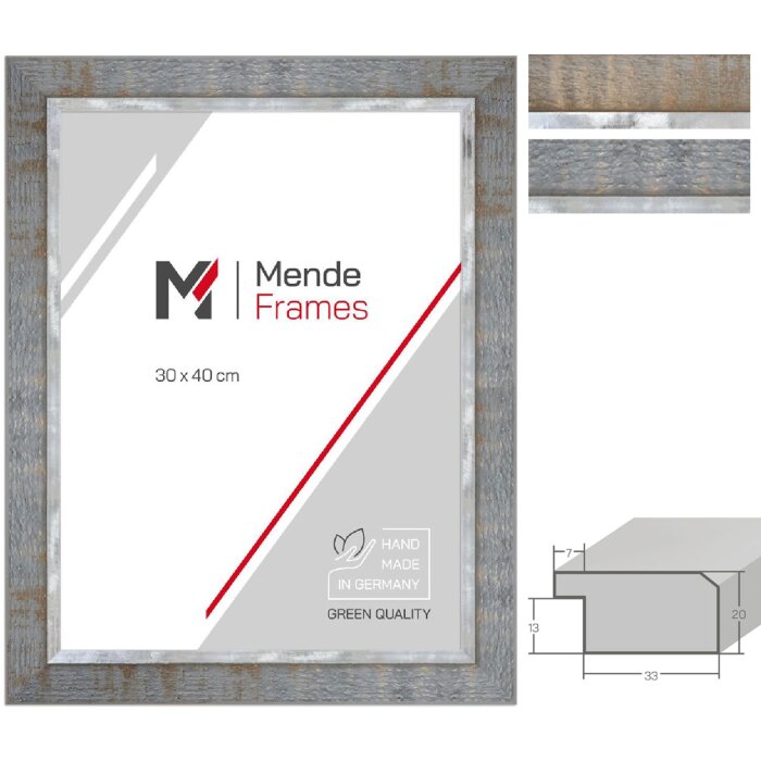 Cornice per foto MendeFrames H670 Industrial Grigio/Taupe in varie dimensioni