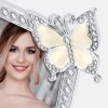 Cornice per foto ZEP Ives argento lucido con decorazione a farfalla 10x15 cm