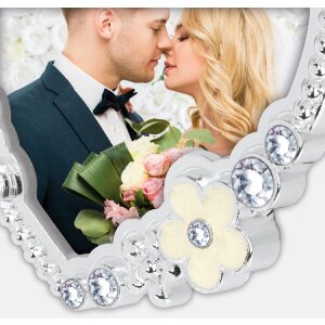 ZEP Brahms Metall-Fotorahmen Herzform Silber 7,5x7,5 cm