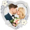 ZEP Brahms Metall-Fotorahmen Herzform Silber 7,5x7,5 cm