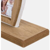 Cornice per foto a forma di cuore ZEP Gillian in legno naturale per 3 foto 15x7x39 cm
