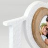 ZEP Janine Herz Fotorahmen Holz Weiß mit Love Schriftzug 33x12,5 cm