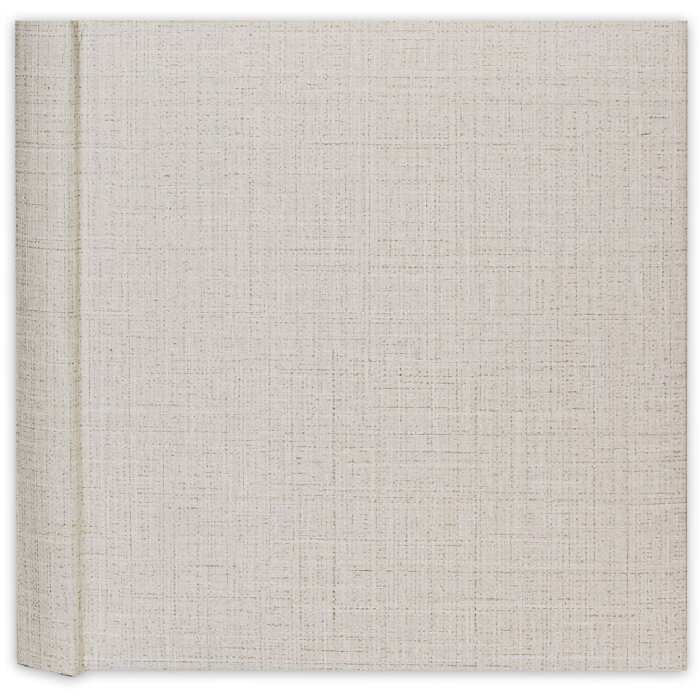 Album fotografico ZEP Creta B con finitura in tessuto bianco 24x24 cm 24 pagine