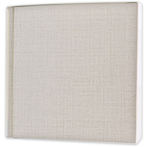 Album fotografico ZEP Creta B con finitura in tessuto bianco 24x24 cm 24 pagine