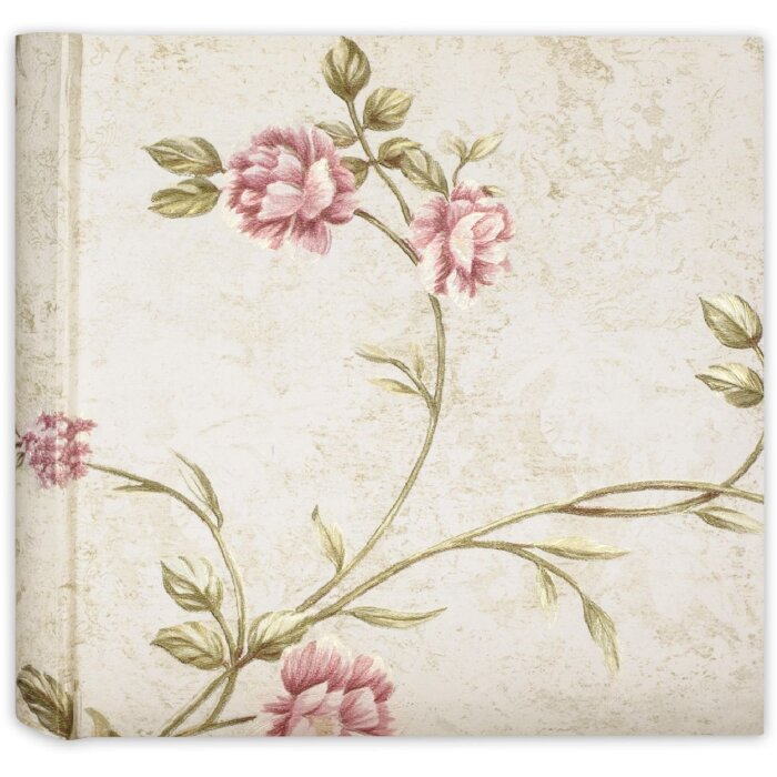 Album fotografico ZEP Jardin rosa 24x24 cm 40 pagine con binding rigido e stampa floreale