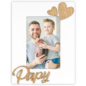 Cornice per foto ZEP Papy 10x15 cm Bianco Formato Verticale