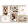 Cornice per foto Tallin in legno naturale 6x10x15 cm 46,5x29,5 cm