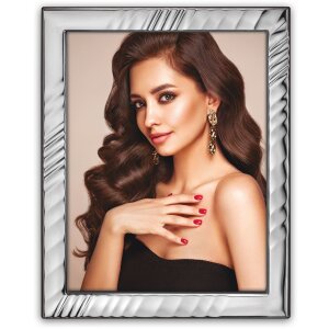 Cornice per foto ZEP Peschici argento lucido 13x18 cm in...