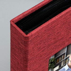 Album da foto inserimento Nevada 36 foto 13x19 cm rilegatura in tela nei colori rosso, blu, nero, grigio, beige o azzurro chiaro