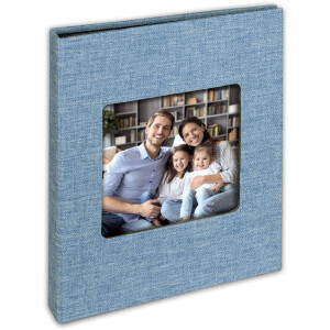 Album da foto inserimento Nevada 36 foto 13x19 cm rilegatura in tela nei colori rosso, blu, nero, grigio, beige o azzurro chiaro