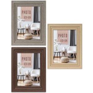 Cornice per foto ZEP Holzrahmen Munich Grigio Marrone...