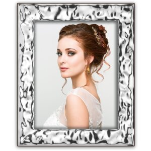 Cornice per foto in metallo ZEP Prato Argento Effetto...