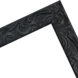 Cornice per foto MendeFrames H650 Barock 30x90 cm nera con vetro antiriflesso