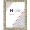 Cornice per foto MendeFrames H650 Barocco 15x20 cm vetro acrilico argento chiaro con sfumatura dorata