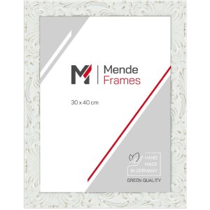 Cornice per foto MendeFrames H650 Barock 21x29,7 cm bianco vetro chiaro