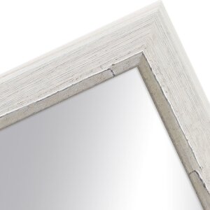 Specchio da parete MendeFrames H640 Shabby-Chic bianco 70x70 cm