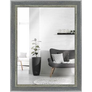 Specchio da parete MendeFrames H640 Shabby-Chic grigio...