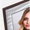 Cornice per foto Grosseto con finitura argento e schienale in legno 10x15 cm 13x18 cm