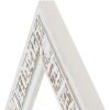 Cornice per foto MendeFrames H630 Shabby-Chic 30x90 cm con vetro artistico bianco