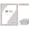 Cornice per foto H630 Shabby-Chic MendeFrames in legno massello bianco con listello da 4,3 cm