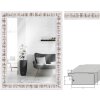 Specchio da parete MendeFrames H630 Shabby-Chic bianco intonaco 20x20 fino a 70x100 cm