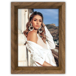 Cornice per foto in legno ZEP Fotorahmen Bergen marrone 4...