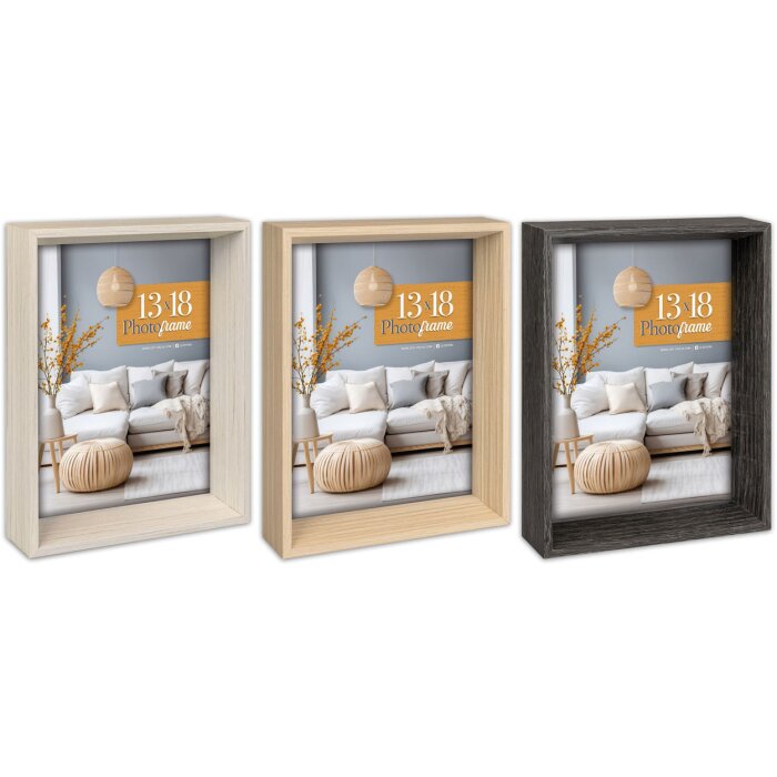Cornice per foto in legno ZEP Portraitrahmen Berlin 3 colori 4 formati con supporto