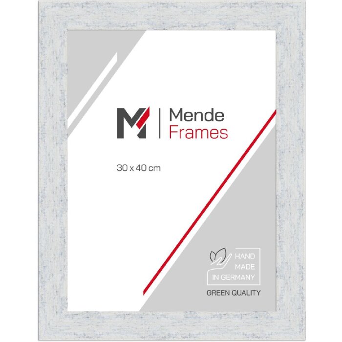 Cornice per foto MendeFrames H610 Vintage-Look bianco 60x60 cm vetro artistico