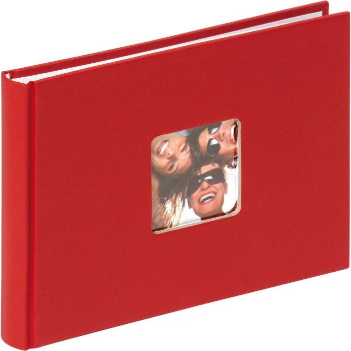 Walther Klein Album fotografico FUN rosso 22x16 cm 40 pagine bianche