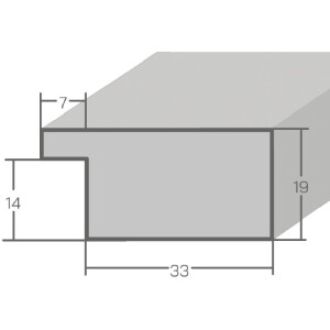 Cornice per foto MendeFrames H610 Vintage-Look marrone 30x45 cm vetro artificiale