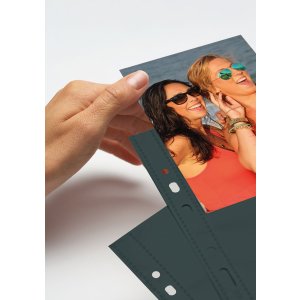 Fotophan-Sight Sleeves 9x13 cm di altezza nero 10 maniche