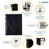 Fotophan-Sight Sleeves 9x13 cm di altezza nero 10 maniche