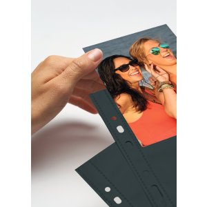 Fotophan-Sight Sleeves 10x15cm portrait black 10 sleeves