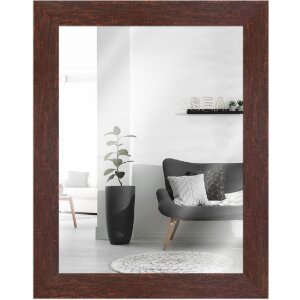 Specchio da parete MendeFrames H610 Vintage-Look nussbaum 50x60 cm