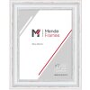 Cornice per foto MendeFrames H550 Antik bianco 40x40 cm con vetro museo