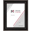 Cornice per foto MendeFrames H550 Antik nera 30x30 cm vetro museale