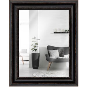 Specchio da parete MendeFrames H550 Antico nero 70x70 cm