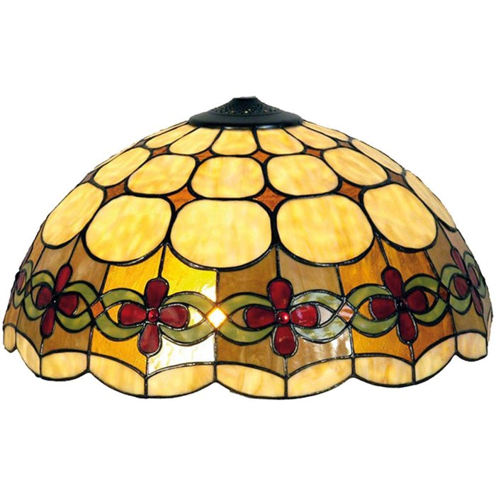 Paralume Tiffany in vetro colorato Ø 40 cm