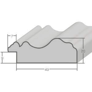 Cornice per foto MendeFrames H550 Antik oro 30x30 cm vetro artistico
