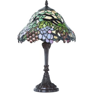 Lampada da terra stile Tiffany colorata Ø 30x48 cm