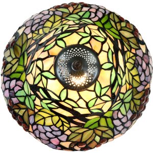 Lampada da terra stile Tiffany colorata Ø 30x48 cm
