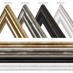 Cornice per foto MendeFrames H550 Antikgold 50x70 cm in legno massello di pino con vetro trasparente