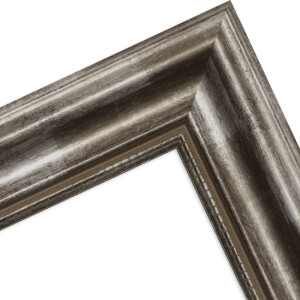 Cornice per foto MendeFrames H550 Antico argento 50x50 cm con vetro museale