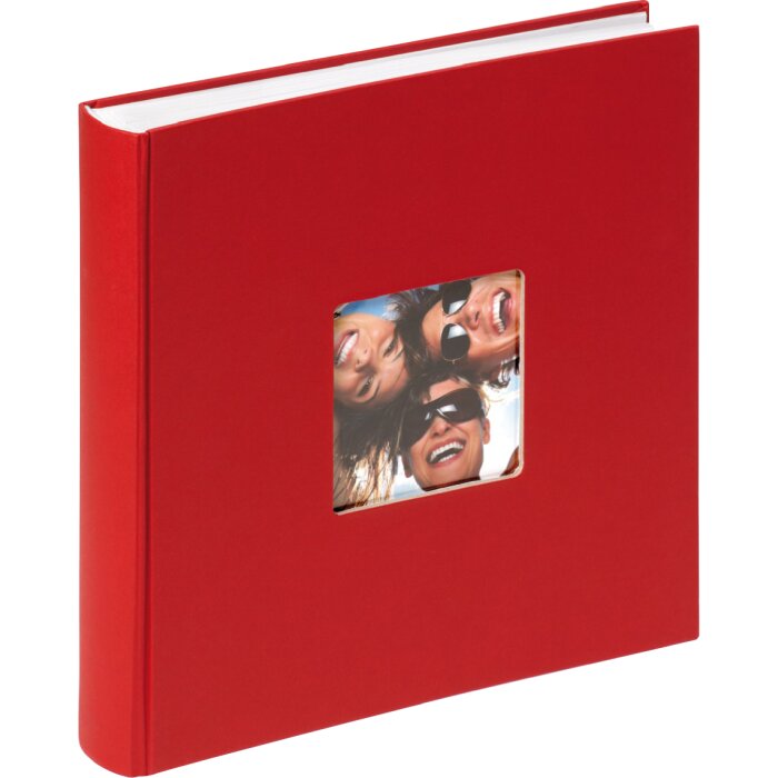 Walther Album fotografico Jumbo FUN rosso 30x30 cm 100 pagine bianche