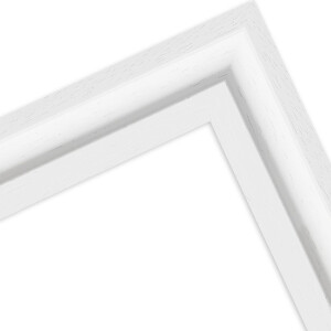 Cornice per foto MendeFrames H540 Modern bianca marmorizzata 30x90 cm Vetro normale