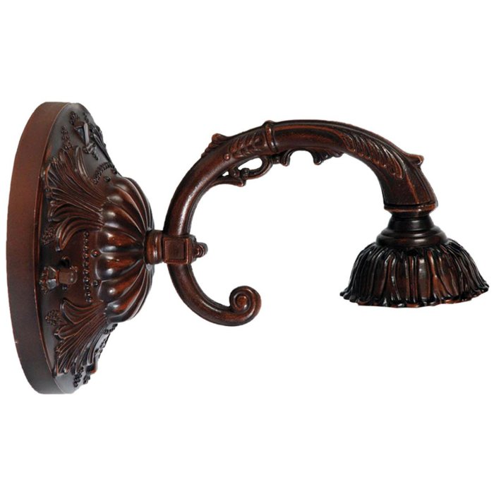Supporto per lampade a parete marrone Ø 23x15 cm