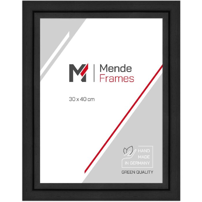 Cornice per foto MendeFrames H540 Modern Nero Marmorizzato 50x65 cm con vetro normale